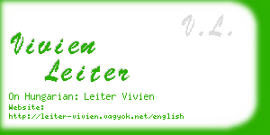 vivien leiter business card